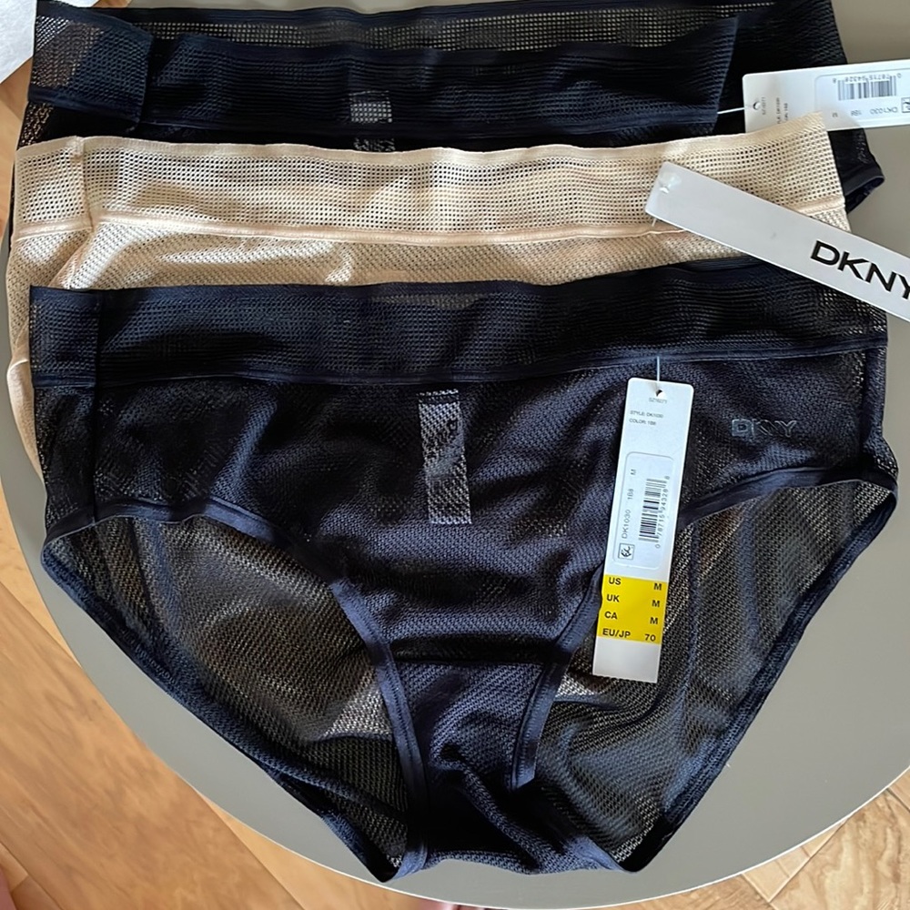 DKNY HIPSTER 4” airy knit panties set of 3